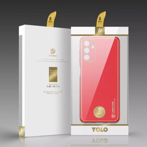 Dux Ducis Dux Ducis Yolo eleganckie etui pokrowiec ze skóry ekologicznej Samsung Galaxy A13 5G czerwony Dux Ducis Dux Ducis Yolo eleganckie etui pokrowiec ze skóry ekologicznej Samsung Galaxy A13 5G czerwony