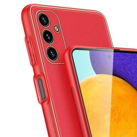 Dux Ducis Dux Ducis Yolo eleganckie etui pokrowiec ze skóry ekologicznej Samsung Galaxy A13 5G czerwony Dux Ducis Dux Ducis Yolo eleganckie etui pokrowiec ze skóry ekologicznej Samsung Galaxy A13 5G czerwony