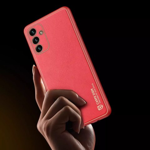 Dux Ducis Dux Ducis Yolo eleganckie etui pokrowiec ze skóry ekologicznej Samsung Galaxy A13 5G czerwony Dux Ducis Dux Ducis Yolo eleganckie etui pokrowiec ze skóry ekologicznej Samsung Galaxy A13 5G czerwony