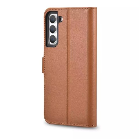 ICarer ICarer Haitang Leather Wallet Case skórzane etui do Samsung Galaxy S22+ (S22 Plus) portfel obudowa pokrowiec brązowy (AKSM05BN) ICarer ICarer Haitang Leather Wallet Case skórzane etui do Samsung Galaxy S22+ (S22 Plus) portfel obudowa pokrowiec brązowy (AKSM05BN)