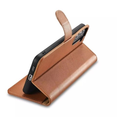 ICarer ICarer Haitang Leather Wallet Case skórzane etui do Samsung Galaxy S22+ (S22 Plus) portfel obudowa pokrowiec brązowy (AKSM05BN) ICarer ICarer Haitang Leather Wallet Case skórzane etui do Samsung Galaxy S22+ (S22 Plus) portfel obudowa pokrowiec brązowy (AKSM05BN)