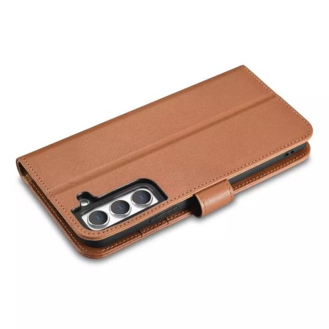 ICarer ICarer Haitang Leather Wallet Case skórzane etui do Samsung Galaxy S22+ (S22 Plus) portfel obudowa pokrowiec brązowy (AKSM05BN) ICarer ICarer Haitang Leather Wallet Case skórzane etui do Samsung Galaxy S22+ (S22 Plus) portfel obudowa pokrowiec brązowy (AKSM05BN)