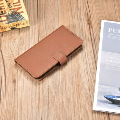 ICarer ICarer Haitang Leather Wallet Case skórzane etui do Samsung Galaxy S22+ (S22 Plus) portfel obudowa pokrowiec brązowy (AKSM05BN) ICarer ICarer Haitang Leather Wallet Case skórzane etui do Samsung Galaxy S22+ (S22 Plus) portfel obudowa pokrowiec brązowy (AKSM05BN)