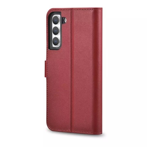 ICarer ICarer Haitang Leather Wallet Case skórzane etui do Samsung Galaxy S22+ (S22 Plus) portfel obudowa pokrowiec czerwony (AKSM05RD) ICarer ICarer Haitang Leather Wallet Case skórzane etui do Samsung Galaxy S22+ (S22 Plus) portfel obudowa pokrowiec czerwony (AKSM05RD)