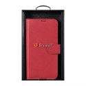 ICarer ICarer Haitang Leather Wallet Case skórzane etui do Samsung Galaxy S22+ (S22 Plus) portfel obudowa pokrowiec czerwony (AKSM05RD)