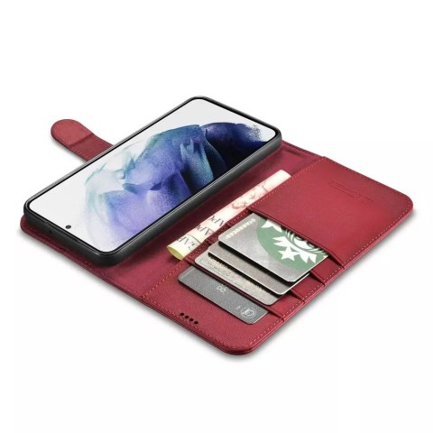 ICarer ICarer Haitang Leather Wallet Case skórzane etui do Samsung Galaxy S22+ (S22 Plus) portfel obudowa pokrowiec czerwony (AKSM05RD) ICarer ICarer Haitang Leather Wallet Case skórzane etui do Samsung Galaxy S22+ (S22 Plus) portfel obudowa pokrowiec czerwony (AKSM05RD)