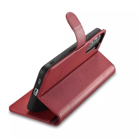 ICarer ICarer Haitang Leather Wallet Case skórzane etui do Samsung Galaxy S22+ (S22 Plus) portfel obudowa pokrowiec czerwony (AKSM05RD) ICarer ICarer Haitang Leather Wallet Case skórzane etui do Samsung Galaxy S22+ (S22 Plus) portfel obudowa pokrowiec czerwony (AKSM05RD)
