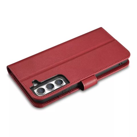 ICarer ICarer Haitang Leather Wallet Case skórzane etui do Samsung Galaxy S22+ (S22 Plus) portfel obudowa pokrowiec czerwony (AKSM05RD) ICarer ICarer Haitang Leather Wallet Case skórzane etui do Samsung Galaxy S22+ (S22 Plus) portfel obudowa pokrowiec czerwony (AKSM05RD)
