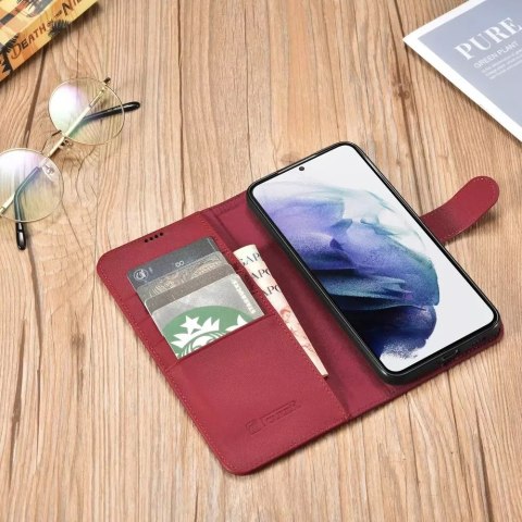 ICarer ICarer Haitang Leather Wallet Case skórzane etui do Samsung Galaxy S22+ (S22 Plus) portfel obudowa pokrowiec czerwony (AKSM05RD) ICarer ICarer Haitang Leather Wallet Case skórzane etui do Samsung Galaxy S22+ (S22 Plus) portfel obudowa pokrowiec czerwony (AKSM05RD)
