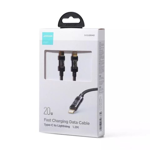 Joyroom Joyroom kabel przewód USB Typ C - Lightning PD 20W 1.2m czarny (S-CL020A12-black) Joyroom Joyroom kabel przewód USB Typ C - Lightning PD 20W 1.2m czarny (S-CL020A12-black)