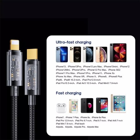 Joyroom Joyroom kabel przewód USB Typ C - Lightning PD 20W 1.2m niebieski (S-CL020A12-blue) Joyroom Joyroom kabel przewód USB Typ C - Lightning PD 20W 1.2m niebieski (S-CL020A12-blue)