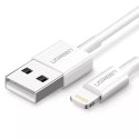 UGreen Ugreen kabel przewód USB - Lightning MFI 1m 2,4A biały (20728)