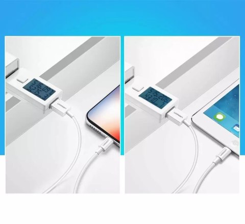 UGreen Ugreen kabel przewód USB - Lightning MFI 1m 2,4A biały (20728) UGreen Ugreen kabel przewód USB - Lightning MFI 1m 2,4A biały (20728)