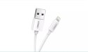UGreen Ugreen kabel przewód USB - Lightning MFI 1m 2,4A biały (20728)