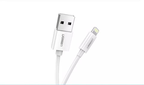 UGreen Ugreen kabel przewód USB - Lightning MFI 1m 2,4A biały (20728) UGreen Ugreen kabel przewód USB - Lightning MFI 1m 2,4A biały (20728)