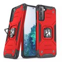 Wozinsky Wozinsky Ring Armor pancerne hybrydowe etui pokrowiec + magnetyczny uchwyt Samsung Galaxy S22+ (S22 Plus) czerwony