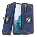 Wozinsky Wozinsky Ring Armor pancerne hybrydowe etui pokrowiec + magnetyczny uchwyt Samsung Galaxy S22+ (S22 Plus) niebieski