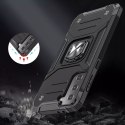 Wozinsky Wozinsky Ring Armor pancerne hybrydowe etui pokrowiec + magnetyczny uchwyt Samsung Galaxy S22+ (S22 Plus) niebieski