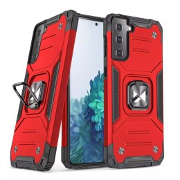 Wozinsky Wozinsky Ring Armor pancerne hybrydowe etui pokrowiec + magnetyczny uchwyt Samsung Galaxy S22 czerwony