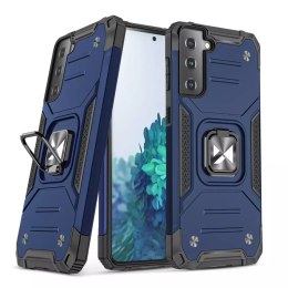 Wozinsky Wozinsky Ring Armor pancerne hybrydowe etui pokrowiec + magnetyczny uchwyt Samsung Galaxy S22 niebieski