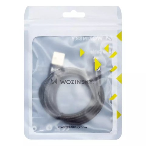 Wozinsky Wozinsky kabel przewód USB - Lightning 2,4A 1m czarny (WUC-L1B) Wozinsky Wozinsky kabel przewód USB - Lightning 2,4A 1m czarny (WUC-L1B)