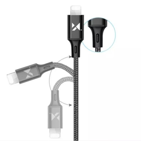 Wozinsky Wozinsky kabel przewód USB - Lightning 2,4A 1m czarny (WUC-L1B) Wozinsky Wozinsky kabel przewód USB - Lightning 2,4A 1m czarny (WUC-L1B)