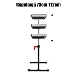 Bituxx Stojak z rolką regulowany wysokość 680-1080 mm składany solidny Bituxx