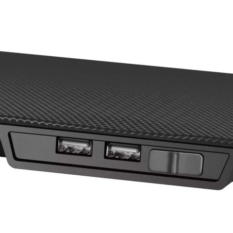 Defender Podkładka chłodząca podstawka pod laptopa Notebooka podświetlenie LED 15.6 cali czarna Defender Podkładka chłodząca podstawka pod laptopa Notebooka podświetlenie LED 15.6 cali czarna