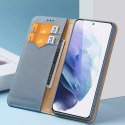 Dux Ducis Dux Ducis Hivo skórzane etui z klapką pokrowiec ze skóry naturalnej portfel na karty i dokumenty Samsung Galaxy S22+ (S22 Plus) 