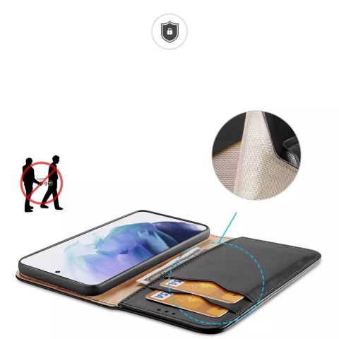 Dux Ducis Dux Ducis Hivo skórzane etui z klapką pokrowiec ze skóry naturalnej portfel na karty i dokumenty Samsung Galaxy S22+ (S22 Plus) Dux Ducis Dux Ducis Hivo skórzane etui z klapką pokrowiec ze skóry naturalnej portfel na karty i dokumenty Samsung Galaxy S22+ (S22 Plus)
