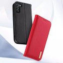 Dux Ducis Dux Ducis Hivo skórzane etui z klapką pokrowiec ze skóry naturalnej portfel na karty i dokumenty Samsung Galaxy S22+ (S22 Plus) 