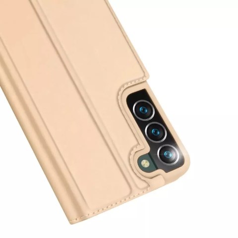 Dux Ducis Dux Ducis Skin Pro kabura etui pokrowiec z klapką Samsung Galaxy S22+ (S22 Plus) złoty Dux Ducis Dux Ducis Skin Pro kabura etui pokrowiec z klapką Samsung Galaxy S22+ (S22 Plus) złoty