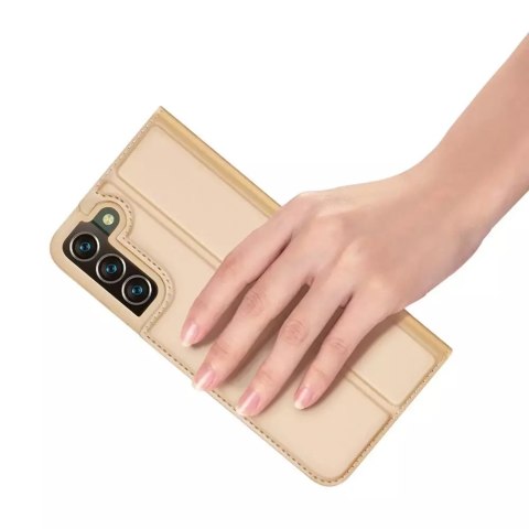 Dux Ducis Dux Ducis Skin Pro kabura etui pokrowiec z klapką Samsung Galaxy S22+ (S22 Plus) złoty Dux Ducis Dux Ducis Skin Pro kabura etui pokrowiec z klapką Samsung Galaxy S22+ (S22 Plus) złoty