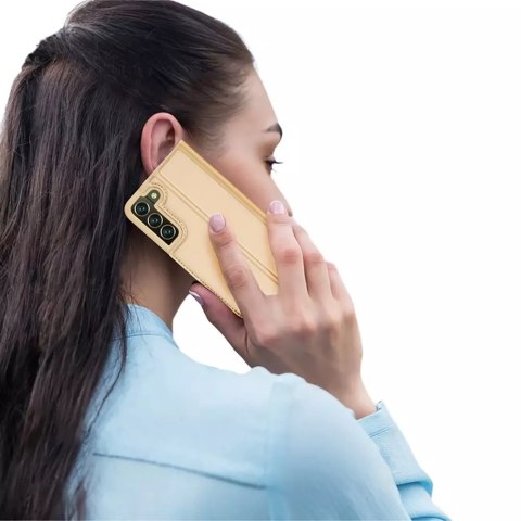 Dux Ducis Dux Ducis Skin Pro kabura etui pokrowiec z klapką Samsung Galaxy S22+ (S22 Plus) złoty Dux Ducis Dux Ducis Skin Pro kabura etui pokrowiec z klapką Samsung Galaxy S22+ (S22 Plus) złoty