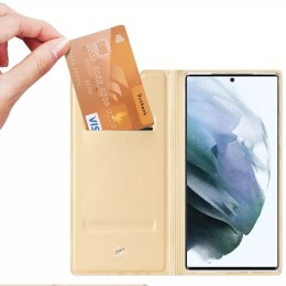 Dux Ducis Dux Ducis Skin Pro kabura etui pokrowiec z klapką Samsung Galaxy S22 Ultra złoty