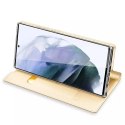 Dux Ducis Dux Ducis Skin Pro kabura etui pokrowiec z klapką Samsung Galaxy S22 Ultra złoty