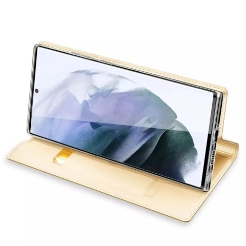 Dux Ducis Dux Ducis Skin Pro kabura etui pokrowiec z klapką Samsung Galaxy S22 Ultra złoty Dux Ducis Dux Ducis Skin Pro kabura etui pokrowiec z klapką Samsung Galaxy S22 Ultra złoty