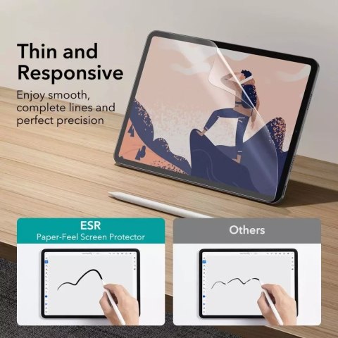 ESR FOLIA OCHRONNA ESR PAPER FEEL 2-PACK IPAD PRO 12.9 2020 / 2021 / 2022 ESR FOLIA OCHRONNA ESR PAPER FEEL 2-PACK IPAD PRO 12.9 2020 / 2021 / 2022