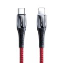 Joyroom Joyroom kabel przewód USB Typ C - Lightning Power Delivery 20W 2,4A 1,2m czerwony (S-1224K2 Red)