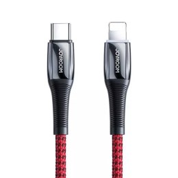 Joyroom Joyroom kabel przewód USB Typ C - Lightning Power Delivery 20W 2,4A 1,2m czerwony (S-1224K2 Red)