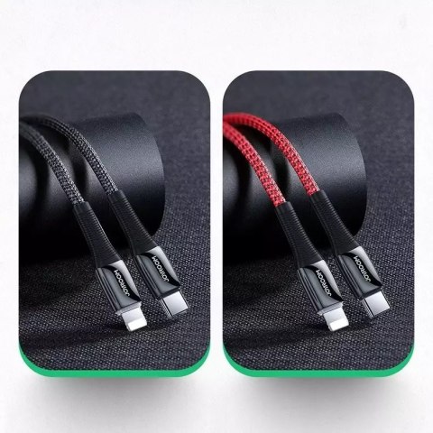 Joyroom Joyroom kabel przewód USB Typ C - Lightning Power Delivery 20W 2,4A 1,2m czerwony (S-1224K2 Red) Joyroom Joyroom kabel przewód USB Typ C - Lightning Power Delivery 20W 2,4A 1,2m czerwony (S-1224K2 Red)