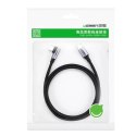 UGreen Ugreen kątowy kabel przewód USB Typ C - USB Typ C Power Delivery 60 W 20 V 3 A 2 m czarno-szary (US255 50125)