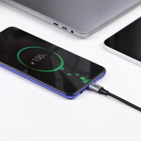 UGreen Ugreen kątowy kabel przewód USB Typ C - USB Typ C Power Delivery 60 W 20 V 3 A 2 m czarno-szary (US255 50125) UGreen Ugreen kątowy kabel przewód USB Typ C - USB Typ C Power Delivery 60 W 20 V 3 A 2 m czarno-szary (US255 50125)
