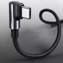 UGreen Ugreen kątowy kabel przewód USB Typ C - USB Typ C Power Delivery 60 W 20 V 3 A 2 m czarno-szary (US255 50125)