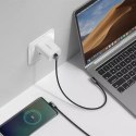 UGreen Ugreen kątowy kabel przewód z bocznym wtykiem USB Typ C - USB Typ C Power Delivery Quick Charge FCP 3 A 1 m szary (70529 US323)