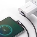 UGreen Ugreen kątowy kabel przewód z bocznym wtykiem USB Typ C - USB Typ C Power Delivery Quick Charge FCP 3 A 1 m szary (70529 US323)