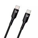 Wozinsky Wozinsky kabel przewód USB Typ C - USB Typ C Power Delivery 18W 1m czarny (WUC-PD-CC1B)