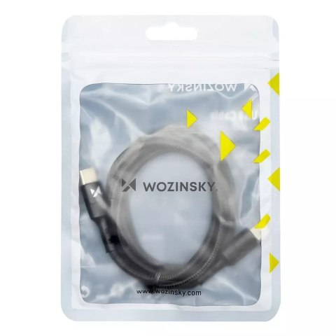 Wozinsky Wozinsky kabel przewód USB Typ C - USB Typ C Power Delivery 18W 1m czarny (WUC-PD-CC1B) Wozinsky Wozinsky kabel przewód USB Typ C - USB Typ C Power Delivery 18W 1m czarny (WUC-PD-CC1B)