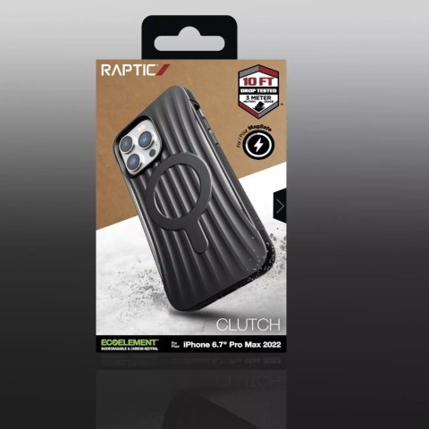 Raptic Raptic Clutch Built Case etui iPhone 14 Pro Max z MagSafe pokrowiec plecki czarny Raptic Raptic Clutch Built Case etui iPhone 14 Pro Max z MagSafe pokrowiec plecki czarny