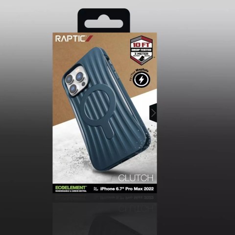 Raptic Raptic Clutch Built Case etui iPhone 14 Pro Max z MagSafe pokrowiec plecki niebieski Raptic Raptic Clutch Built Case etui iPhone 14 Pro Max z MagSafe pokrowiec plecki niebieski